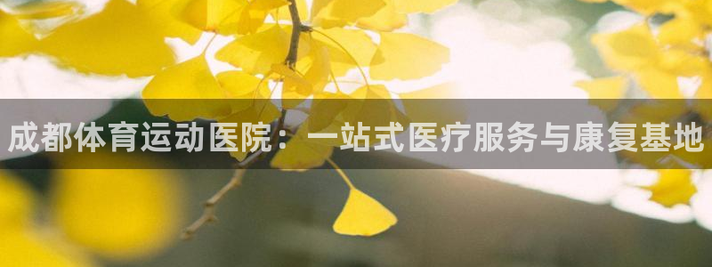 三亿体育网：成都体育运动医院：一站式医疗服务与康复基地